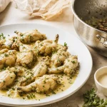 Recette cuisse de grenouille à la crème au vin blanc et ail