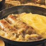 Recette diots polenta savoyarde : diots au vin blanc et polenta au Beaufort