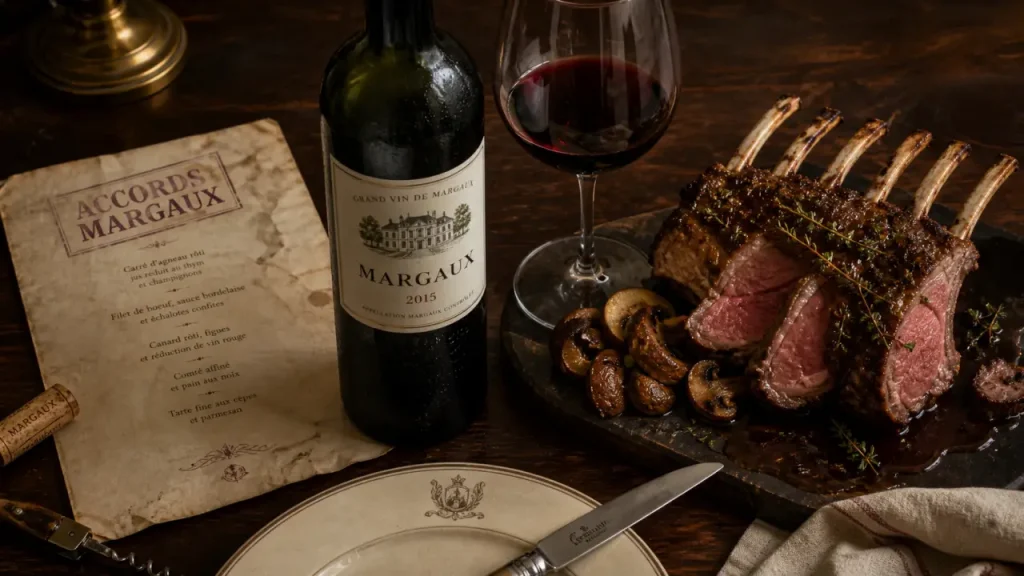 Agneau, bœuf ou cèpes : quels plats servent le mieux un Margaux ?