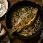 Cuisson truite poele : truite meunière dorée en 5 minutes par côté