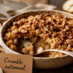 Dessert d automne : crumble pommes-poires tiède