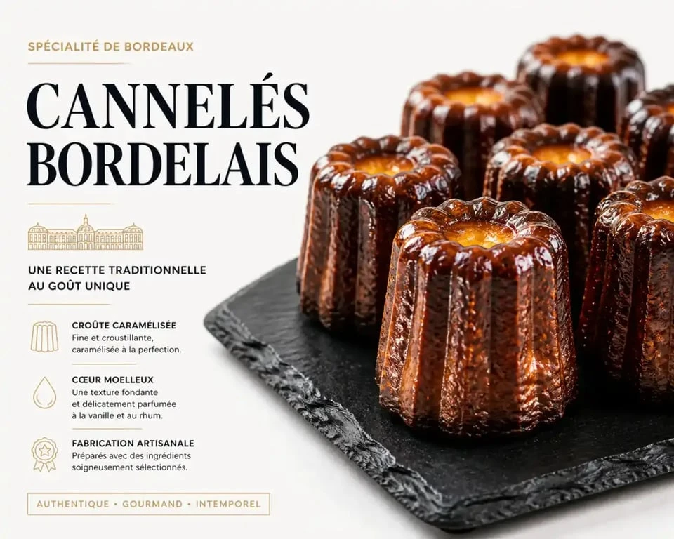 Cannelés bordelais traditionnels