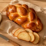 Hallah tressée dorée du Shabbat, sans beurre