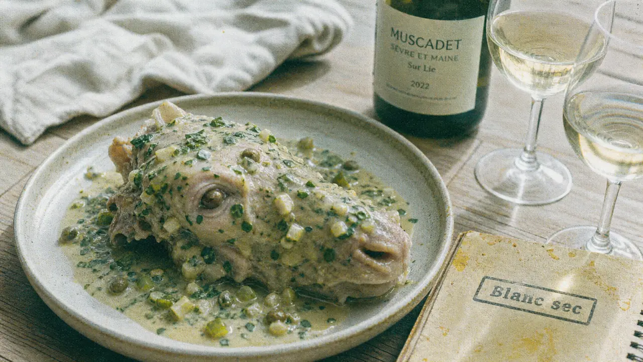 Quel vin servir avec une tête de veau sauce gribiche : blanc sec