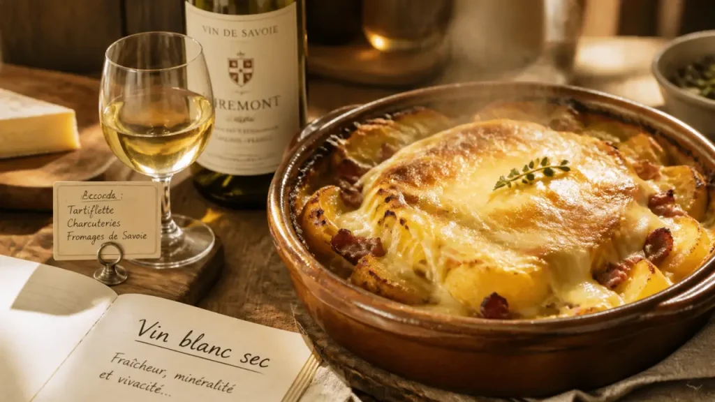 Tartiflette et vin blanc : la fraîcheur de Savoie contre le reblochon fondu