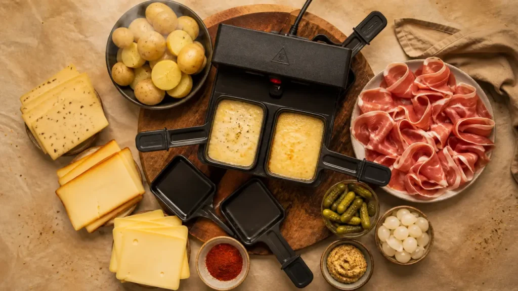 Soirée raclette réussie : 200 à 250 g de fromage par personne et une table bien pensée