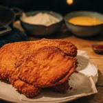 Blanc de poulet pané maison, croustillant doré