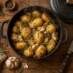 Cuisson pommes de terre nouvelles en cocotte, pommes fondantes