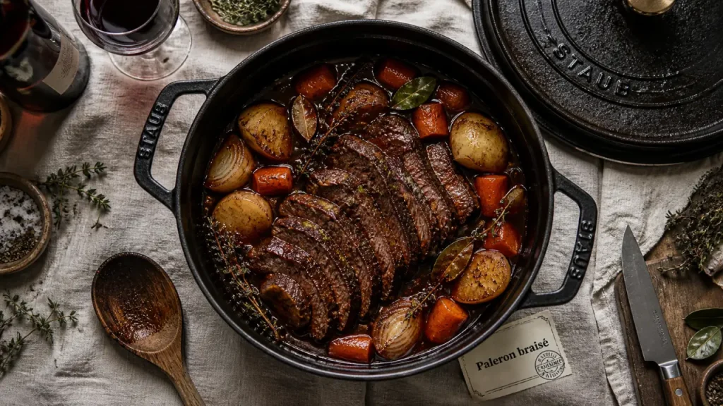 Paleron de bœuf à braiser : 3 heures en cocotte pour une viande fondante
