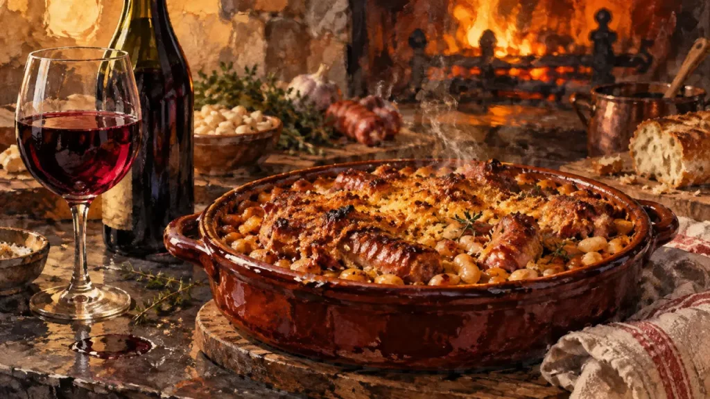 Que boire avec du cassoulet ? Le rouge qui équilibre le gras, les haricots et les viandes