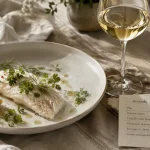 Quel vin d'alsace avec du poisson : verre de Riesling sec et poisson blanc