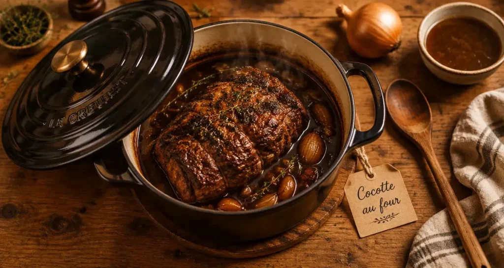 Cocottes Staub ou Le Creuset : cocotte en fonte émaillée pour cuisson au four