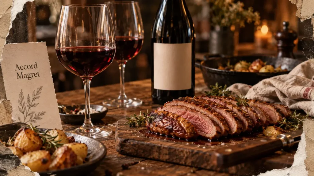 Le vin rouge reste le meilleur choix avec un magret de canard, selon la cuisson et la sauce