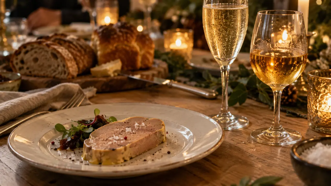 Quel vin avec fois gras : foie gras mi-cuit, champagne blanc et sauternes doré