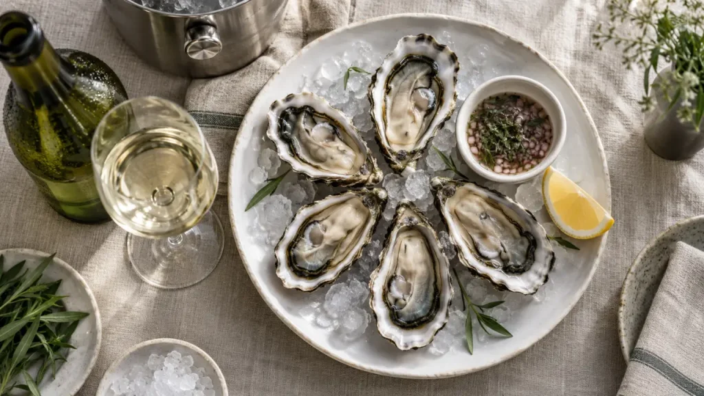 Muscadet, Chablis ou champagne : quel vin choisir avec des huîtres selon le service ?