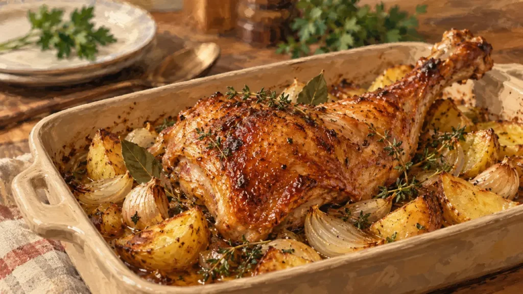 Cuisse de dinde au four : 180 °C, 1 heure et 4 gestes pour garder une viande moelleuse