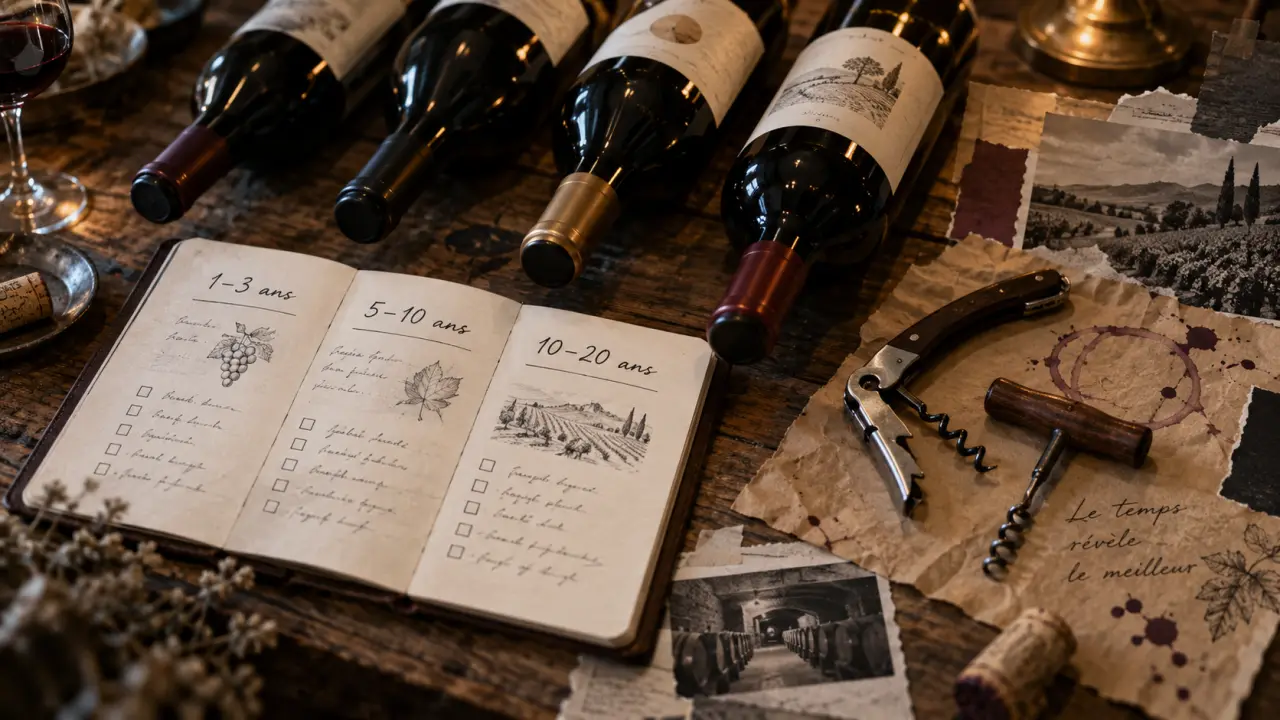 Tableau temps de garde des vins : repères pour ouvrir chaque bouteille